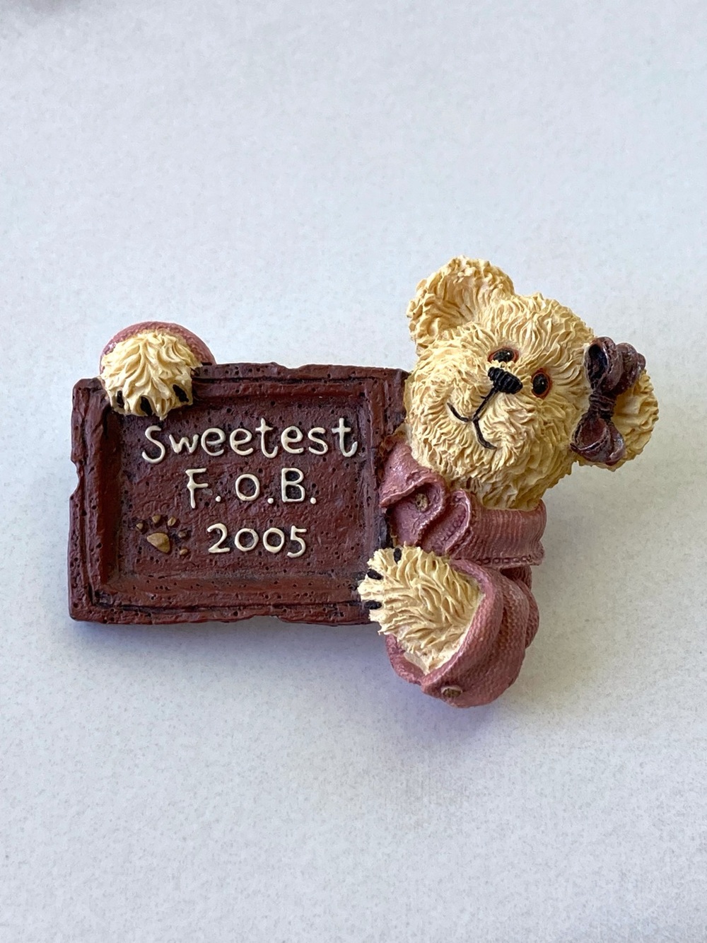 50% OFF if Bundled / Vintage Boyds Bears and Friends 2005 Bearwear Pin Mauve